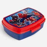 Caserolă din plastic cu model Spiderman, 630 ml, albastră, CMCLASS