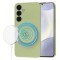 Husa MagSafe pentru Samsung Galaxy S24+ S926, Techsuit, SoftFlex, Verde Deschis