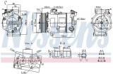 Compresor climatizare Fiat Talento, Talento Sasiu; Nissan Interstar, Interstar Sasiu, NV300, NV300 Sasiu; Opel Movano B, Movano B Sasiu, Vivaro B,