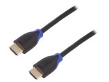 Cablu HDMI 2.0 2m negru cu mufe HDMI la ambele capete