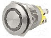 Intrerupator anti-vandalism, OFF-(ON), &Oslash;19mm, BULGIN, MPI002/TE/AM/24