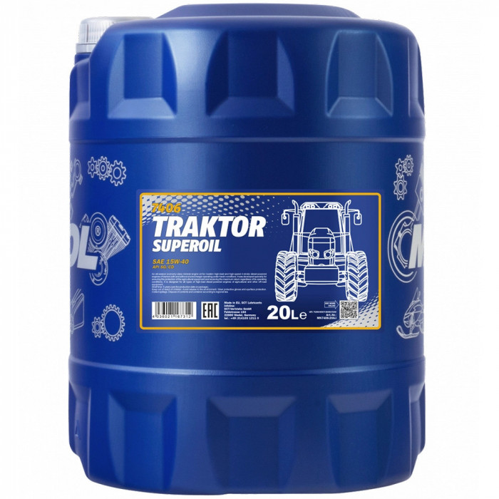 Ulei Motor Mannol Traktor Superoil, 15W40, 20L