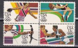 SUA 1983 - Jocurile Olimpice - Los Angeles, Bloc de 4, MNH
