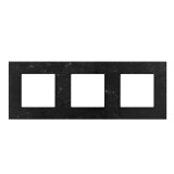 Cumpara ieftin Rama tripla Luxion din marmura neagra pentru module compatibile