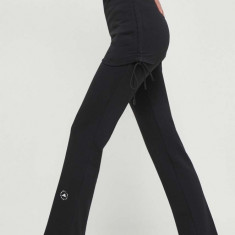 adidas by Stella McCartney pantaloni de antrenament culoarea negru, uni IN3650