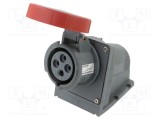 Conector alimentare AC trifazat soclu mamă 16A 415V AMPHENOL IP67