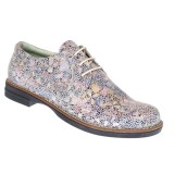 Pantofi dama casual din piele naturala Mozaic Colorat P102BEJ2