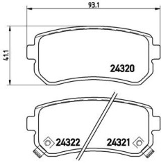 BREMBO P 30 025 PRIME LINE set placute frana,frana disc