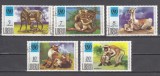 A12 S3 9 - Timbre foarte vechi - Liberia - animale salbatice cu pui