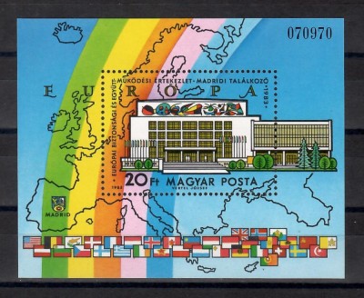 Ungaria 1983 - Conferința de cooperarea și securitatea &amp;icirc;n Europa, Colita, MNH foto