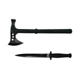 Cumpara ieftin Set Cutit de vanatoare cu doua taisuri si Topor Survivor, DEPOX&reg;, otel inoxidabil