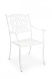 Cumpara ieftin Set 4 scaune fier alb Ivrea 65x60x92 cm