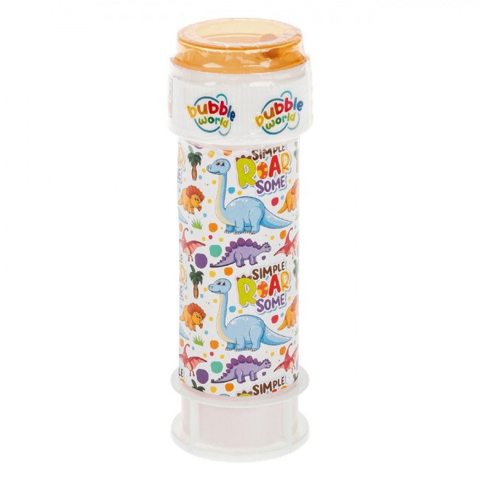 Jucării Baloane de Săpun, Bubble World, Dinozauri, Sticle Multicolor, Capacitate 60ml