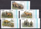 Zair 1993 fauna parc Garamba MI 1079-1083 MNH
