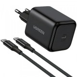 Incarcator Retea cu Cablu USB-C UGREEN X524 (65054), 45W, 3A, 1 x USB-C, Negru