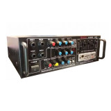 Amplificator boxe karaoke, 2 x 40 W, 4-16 Ohm, USB, card SD, antena radio, General