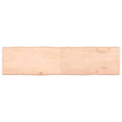 vidaXL Blat masă 160x40x(2-6) cm lemn stejar netratat contur organic 363903 foto
