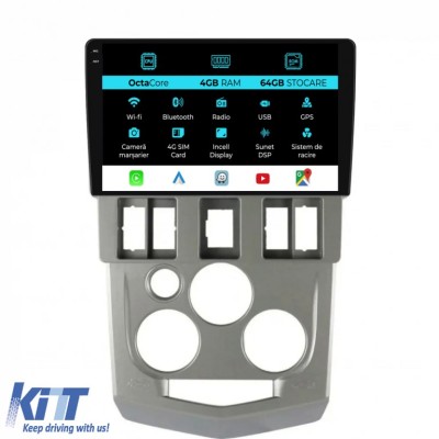 Navigatie Dedicata Dacia Logan 1 (2004-2008), Incell 9Inch, 4Gb Ram, 64Gb Stocare, Carplay Performance AutoTuning foto