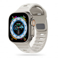 Curea Tech-Protect Iconband Line pentru Apple Watch 4/5/6/7/8/9/Se/Ultra 1/2 (42/44/45/49 mm) Alb