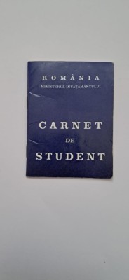 Carnet de student foto