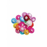 Accesorii creatie - nasturi floarea soarelui plastic, diverse culori, 15mm, set 20 buc, Colorarte