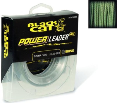 Fir Textil Inaintas Black Cat Power Leader, 1.00mm, 80kg, 20m foto