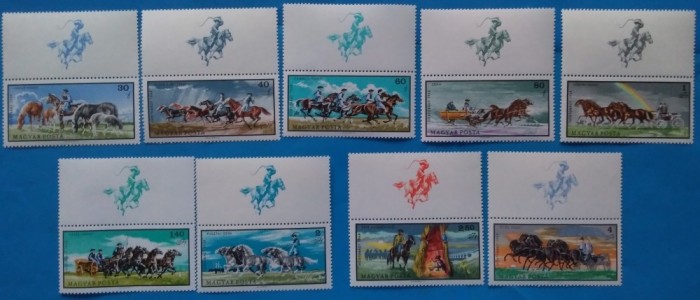 UNGARIA -1969-CAII in Pusta -Seria cu vigneta-MNH UNGARIA -1969-CAII in Pusta -Seria cu vigneta-MNH