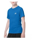 Tricou cu maneca scurta cu protectie UV UPF50+, MEETWEE, albastru, XL (14-15 ani) - OUTLET