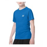 Tricou cu maneca scurta cu protectie UV UPF50+, MEETWEE, albastru, XL (14-15 ani) - OUTLET