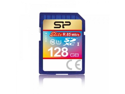 Card de memorie microSDXC SP 128GB CL10UHS-I U1, SDR104 mode &amp;quot;SP128GBSDXAU1V10&amp;quot; (timbru verde 0.03 lei) foto