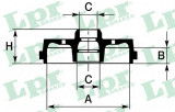 Tambur frana VW POLO (6N2) (1999 - 2001) LPR 7D0226