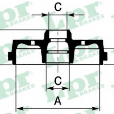 Tambur frana SEAT CORDOBA (6K1, 6K2) (1993 - 1999) LPR 7D0244