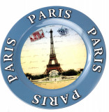 Cumpara ieftin Farfurie metalica - Paris Tour Eiffel | Cartexpo