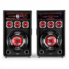 Boxe Active Bluetooth Radio USB Microfon Intex 120W DJ215K foto