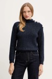 Morgan pulover din amestec de l&acirc;nă MSTORI culoarea gri, cu turtleneck, MSTORI