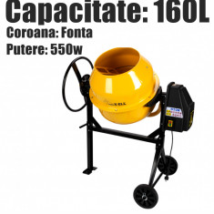 Betoniera 160 Litri 550w Mortar Beton Coroana Fonta Meserias Constructie