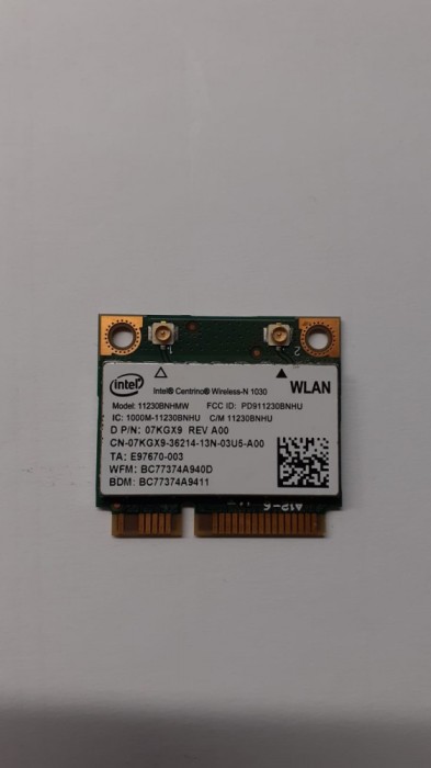 Wireless N Bluetooth Bt Pcie Card 11230bnhmw