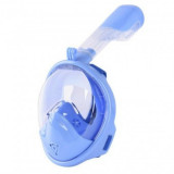 Masca snorkeling pe intreaga fata Strend Pro Barracuda Blue XS, pentru copii