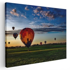 Tablou peisaj baloane cu aer cald Tablou canvas pe panza CU RAMA 20x30 cm