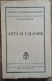 Arta si valoare - Lucian Blaga// 1939