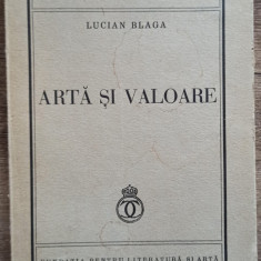 Arta si valoare - Lucian Blaga// 1939