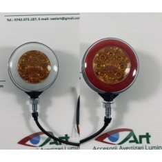 Lampa semnalizare cu LED/neon pentru gabarit/oglinda camion alb/rosu