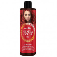 Sampon Henna Color Red, pentru par in nuante de rosu, Venita 300ml foto