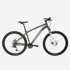 BICICLETĂ MTB DEPLASĂRI ST 120 GRI-PORTOCALIU 27,5"