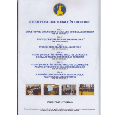 - Studii post-doctorale in economie - Disertatii post-doctorale (cd) - 133735 foto