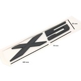 Emblema / Sigla BMW X5 Negru - Plastic ABS, Banda Dublu Adeziva Inclusa