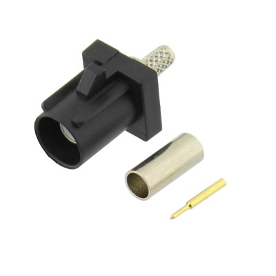 Conector FAKRA type A 9005, tata, negru, RG174, 654338 foto