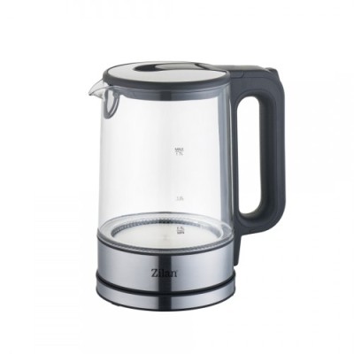 Fierbator cu LED 1.7L 2200W transparent Zilan ZLN1796 foto