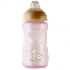 Pahar Rotho-Baby Design cu Supapa Silicon 300 ml Tender Rose foto