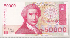 bnk bn Croatia 50000 dinari 1993 necirculata foto